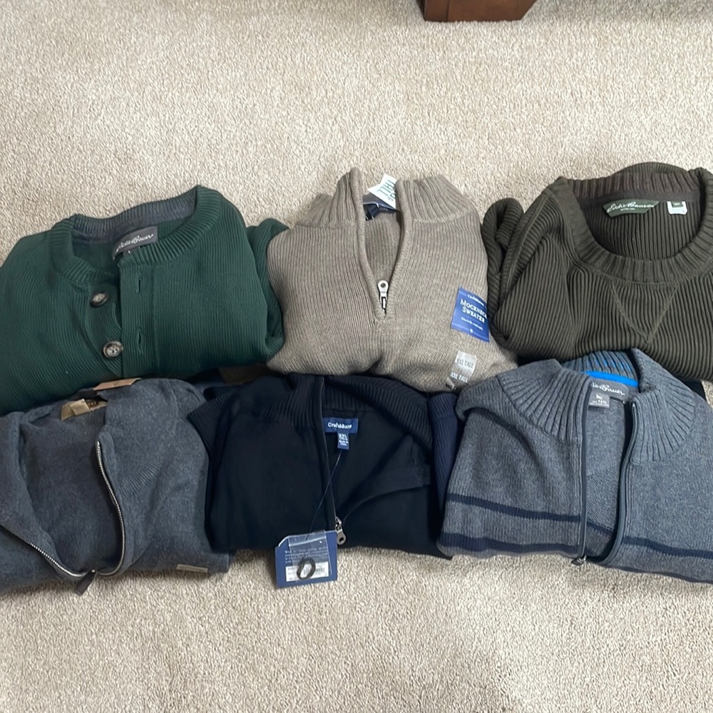 6 men’s sweater lot- xxl